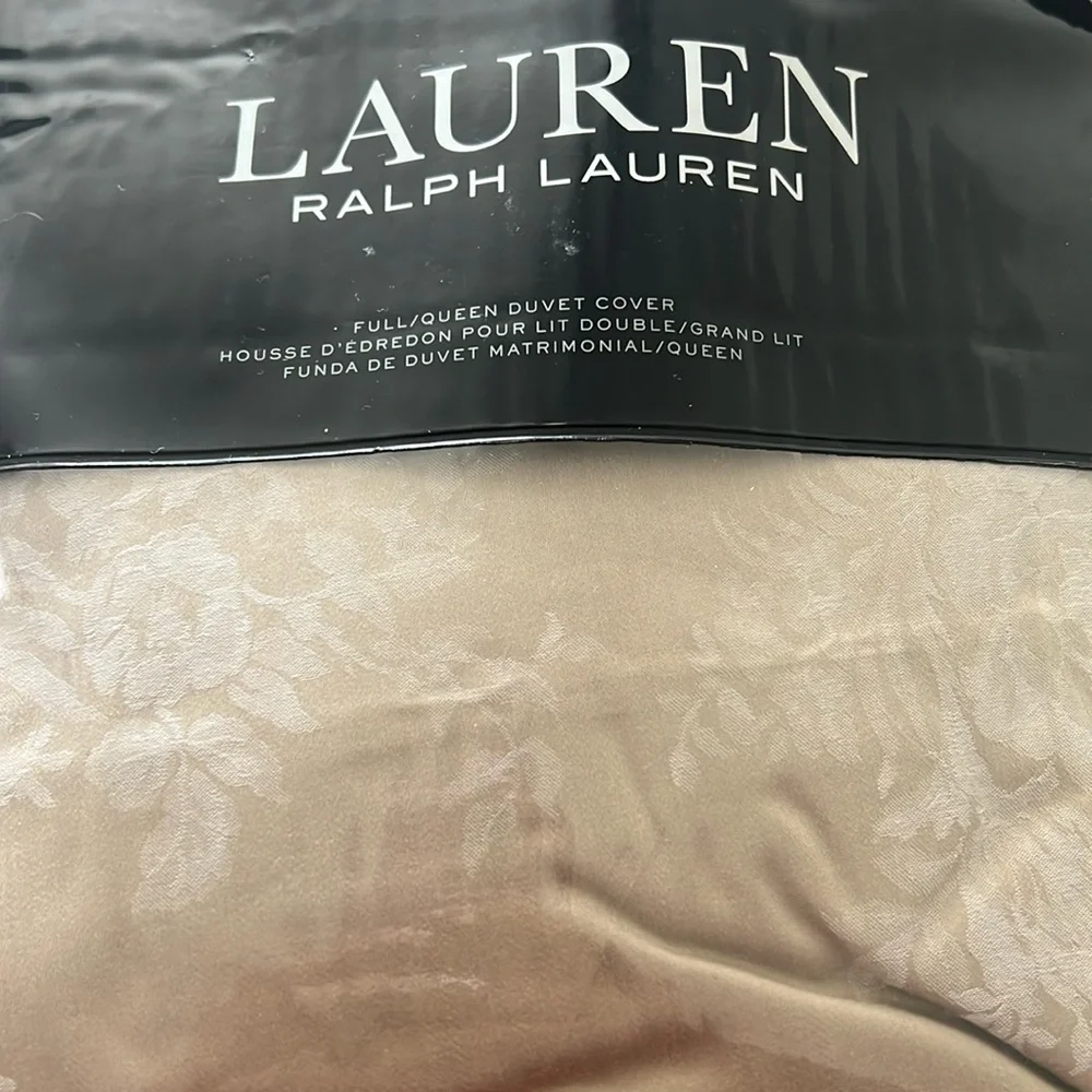Lauren Ralph Lauren Mya Floral Duvet Cover in Pearl, NEW, Size Queen